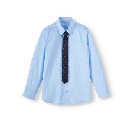 Vest, Dress Shirt, Tie, Pants Wonder Nation Boys 4-Piece Dress Outfit